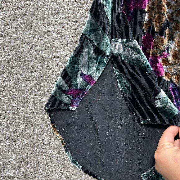 Tommy Bahama Womens Medium Velvet Floral Button-Up Shirt Multicolor - Picture 6 of 9